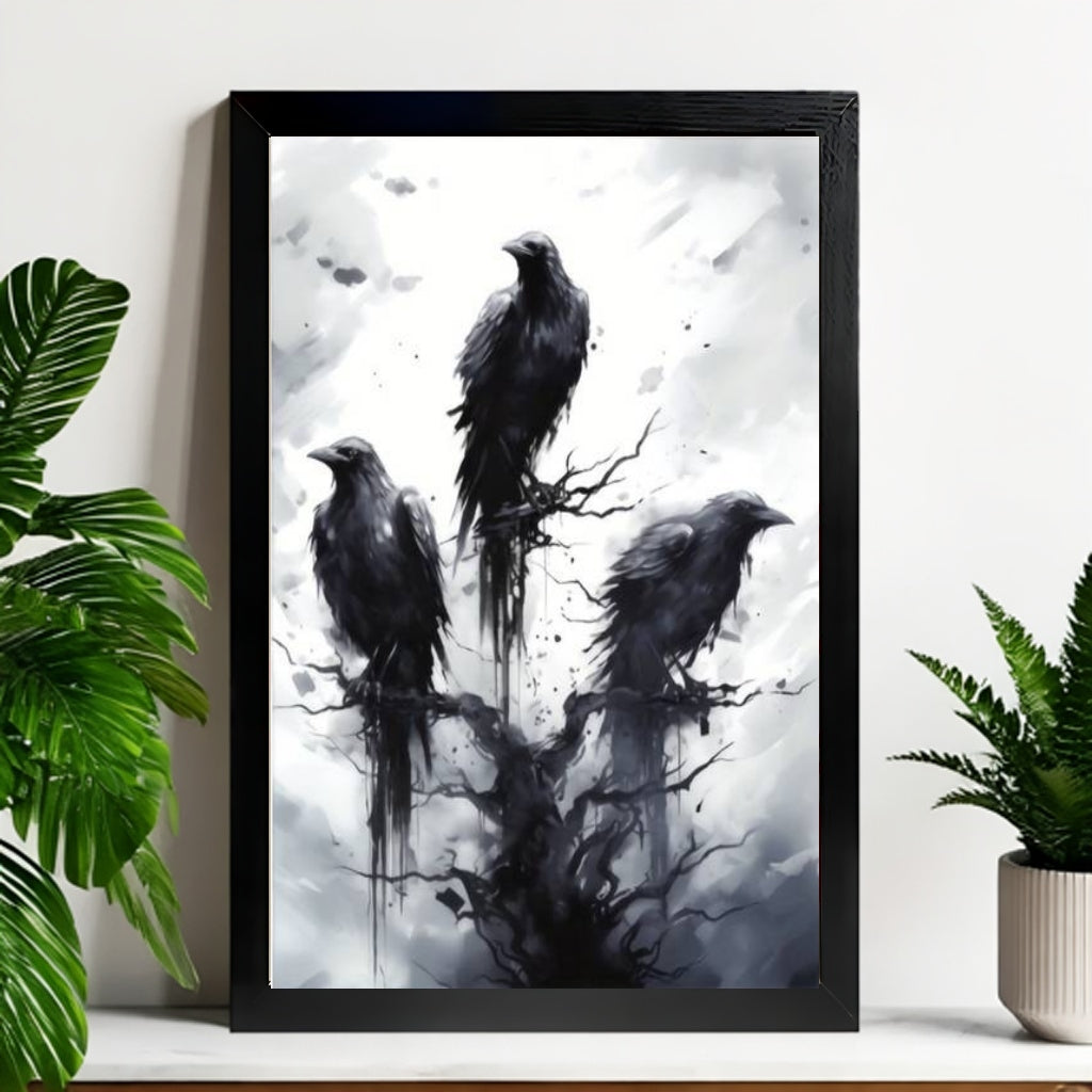12x18 Beige Boho Framed Wall Art – Neutral Decorative Print for Bedroom or Gallery | vexyla #M20049
