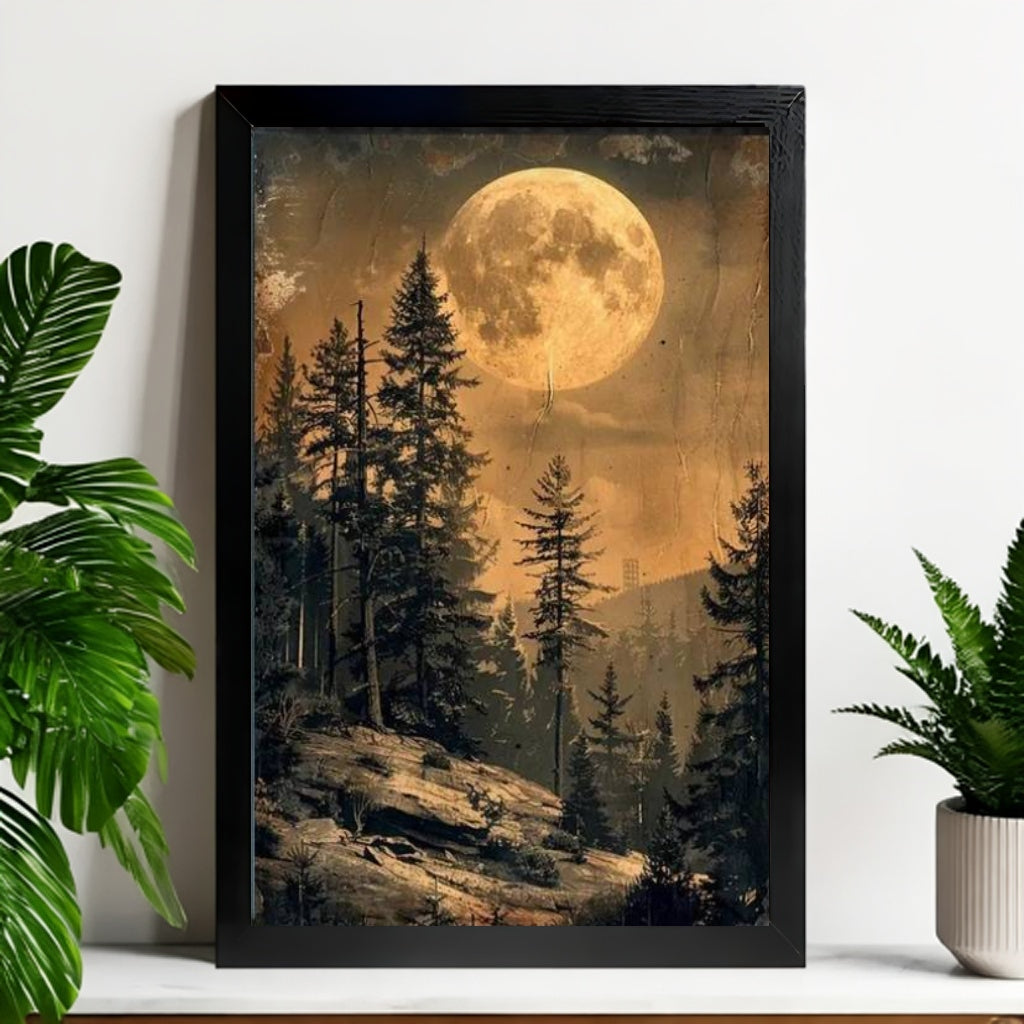 12x18 Beige Boho Framed Wall Art – Neutral Decorative Print for Bedroom or Gallery | vexyla #M20046