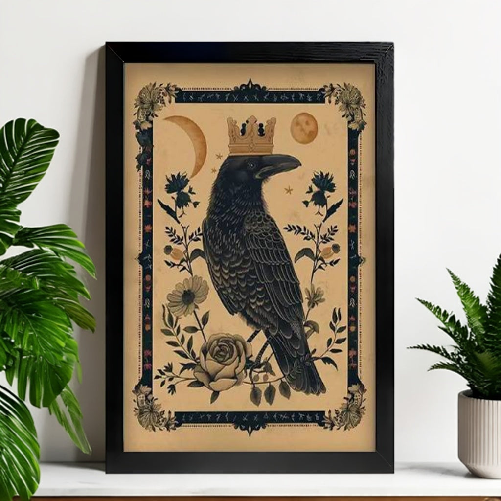 12x18 Beige Boho Framed Wall Art – Neutral Decorative Print for Bedroom or Gallery | vexyla #M20047