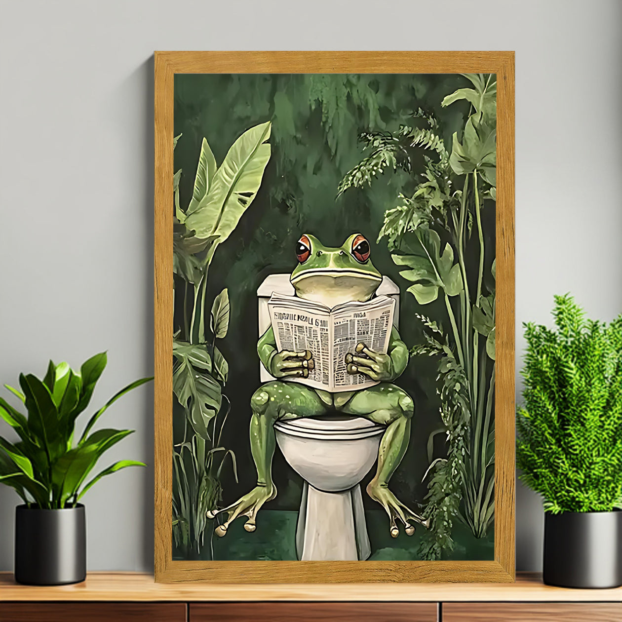 12x18 Black Cat Framed Wall Art – Whimsical Pet-Inspired Print for Kitchen or Entry | vexyla #M7017