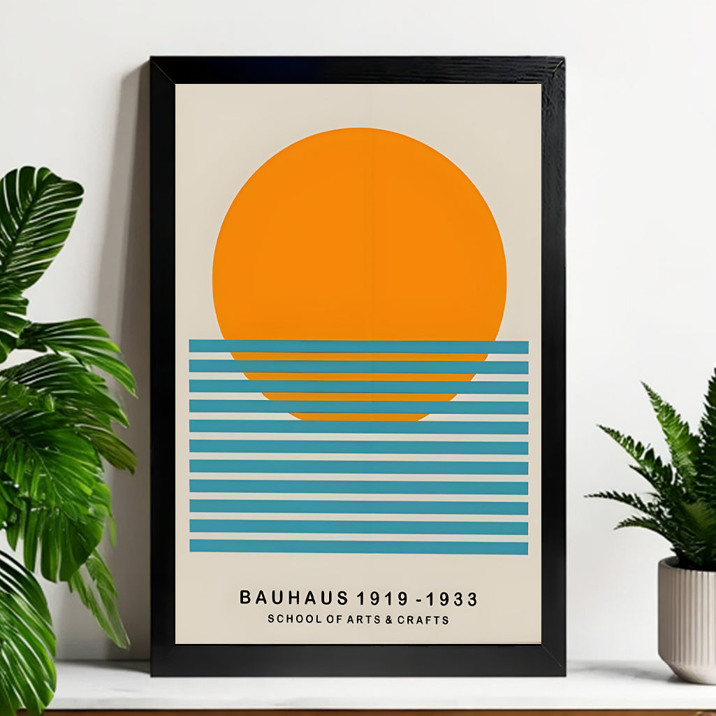 12x18 Neutral Abstract Framed Wall Art – Minimalist Line Art for Office or Studio | vexyla #M3031