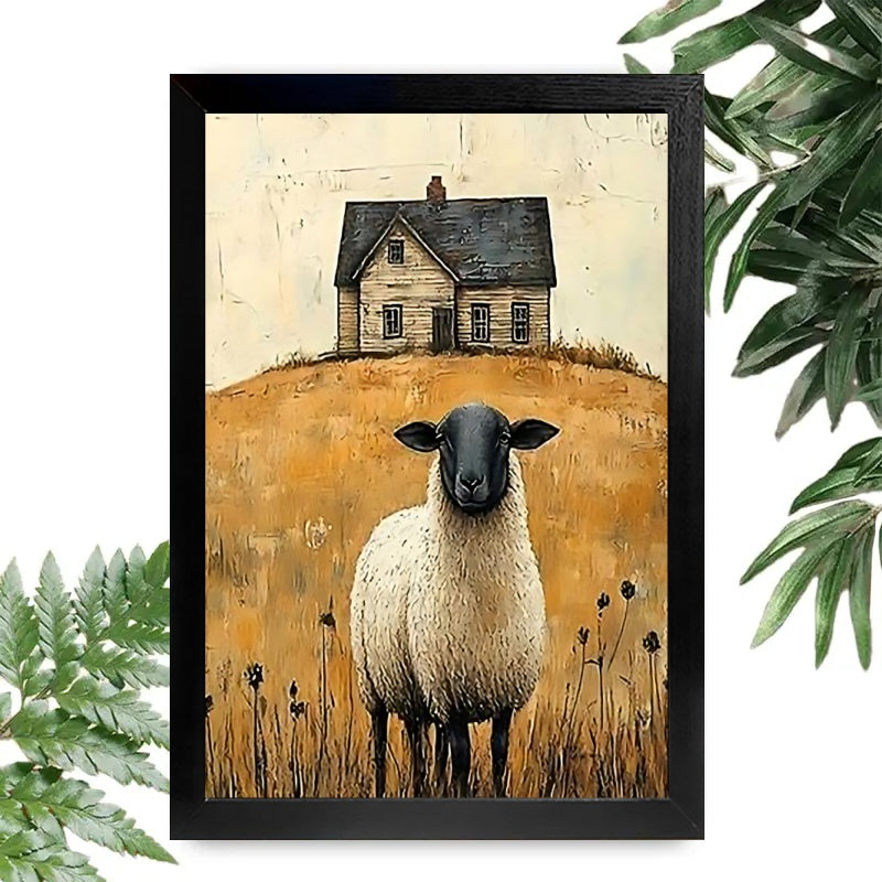 12x18 Beige Boho Framed Wall Art – Neutral Decorative Print for Bedroom or Gallery | vexyla #M20011