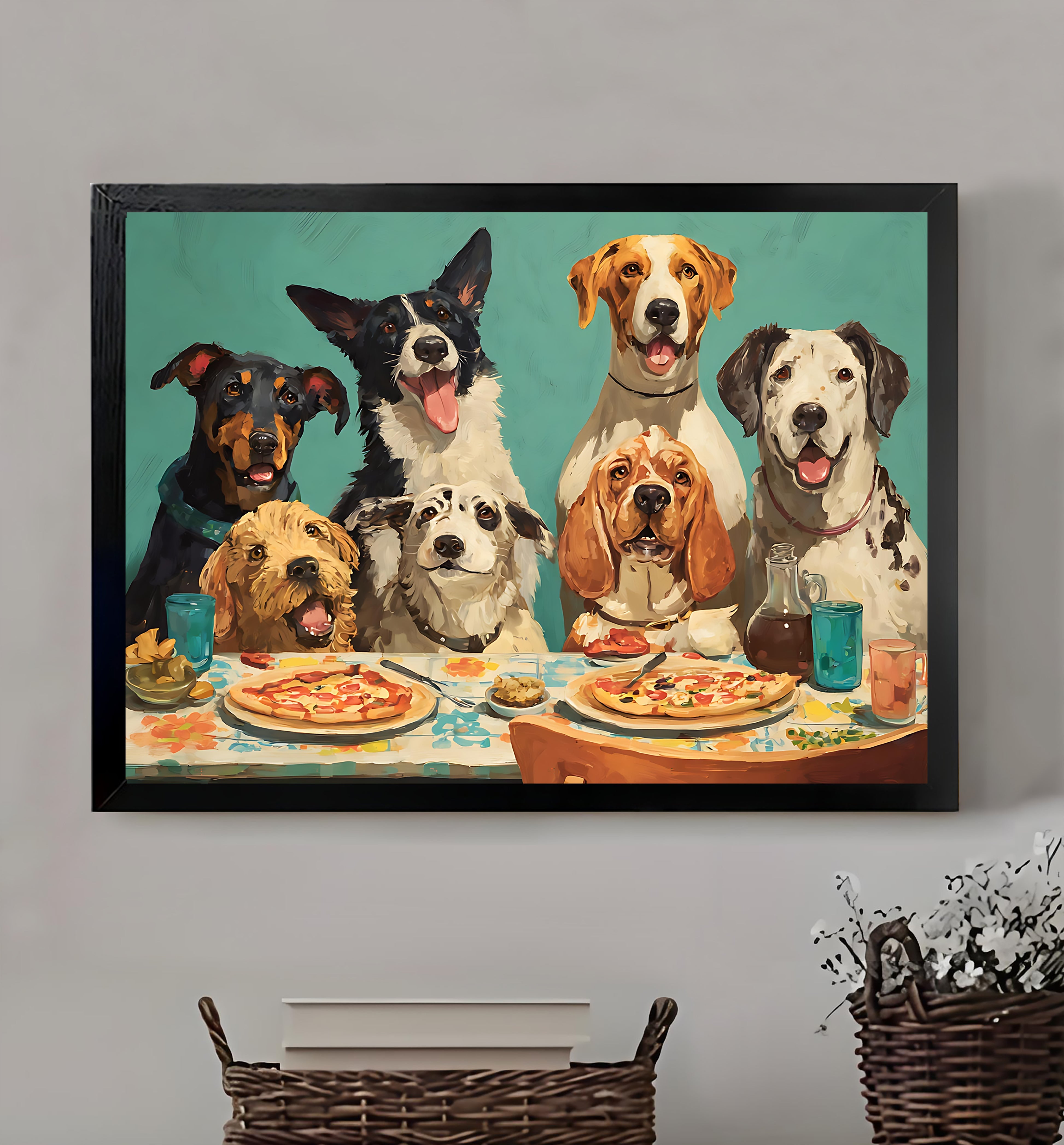 Neutral Abstract Framed Wall Art – Minimalist Line Art for Office or Studio | vexyla #M3326