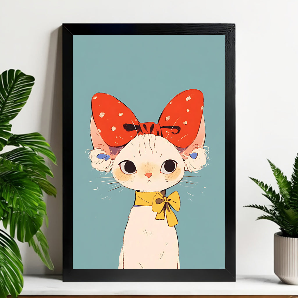 Neutral Abstract Framed Wall Art – Minimalist Line Art for Office or Studio | vexyla#M3328