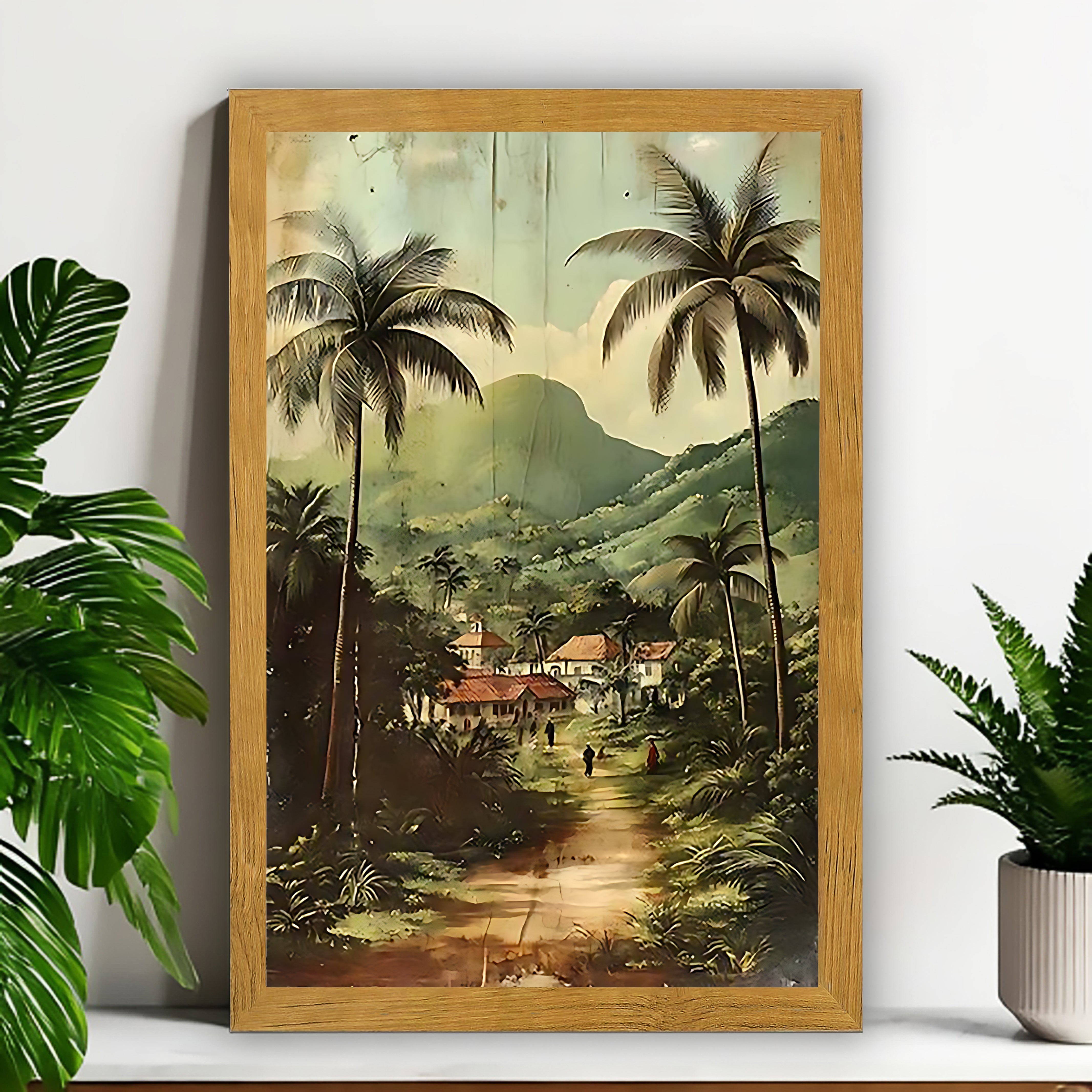 12x18 Serene Lake Framed Wall Art – Calming Landscape Print for Living Room or Hallway | vexyla  #M1001