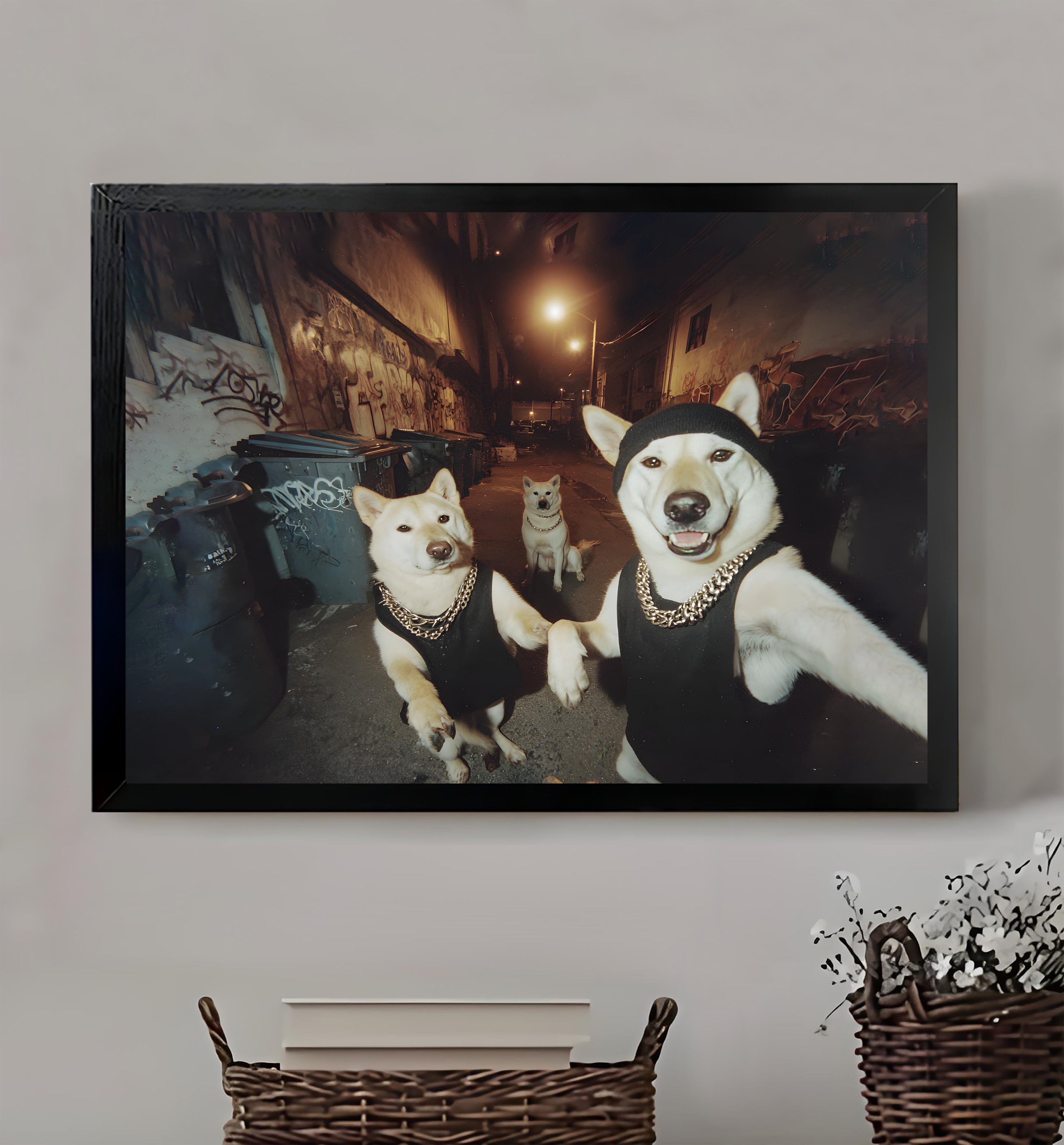 Neutral Abstract Framed Wall Art – Minimalist Line Art for Office or Studio | vexyla #M3290