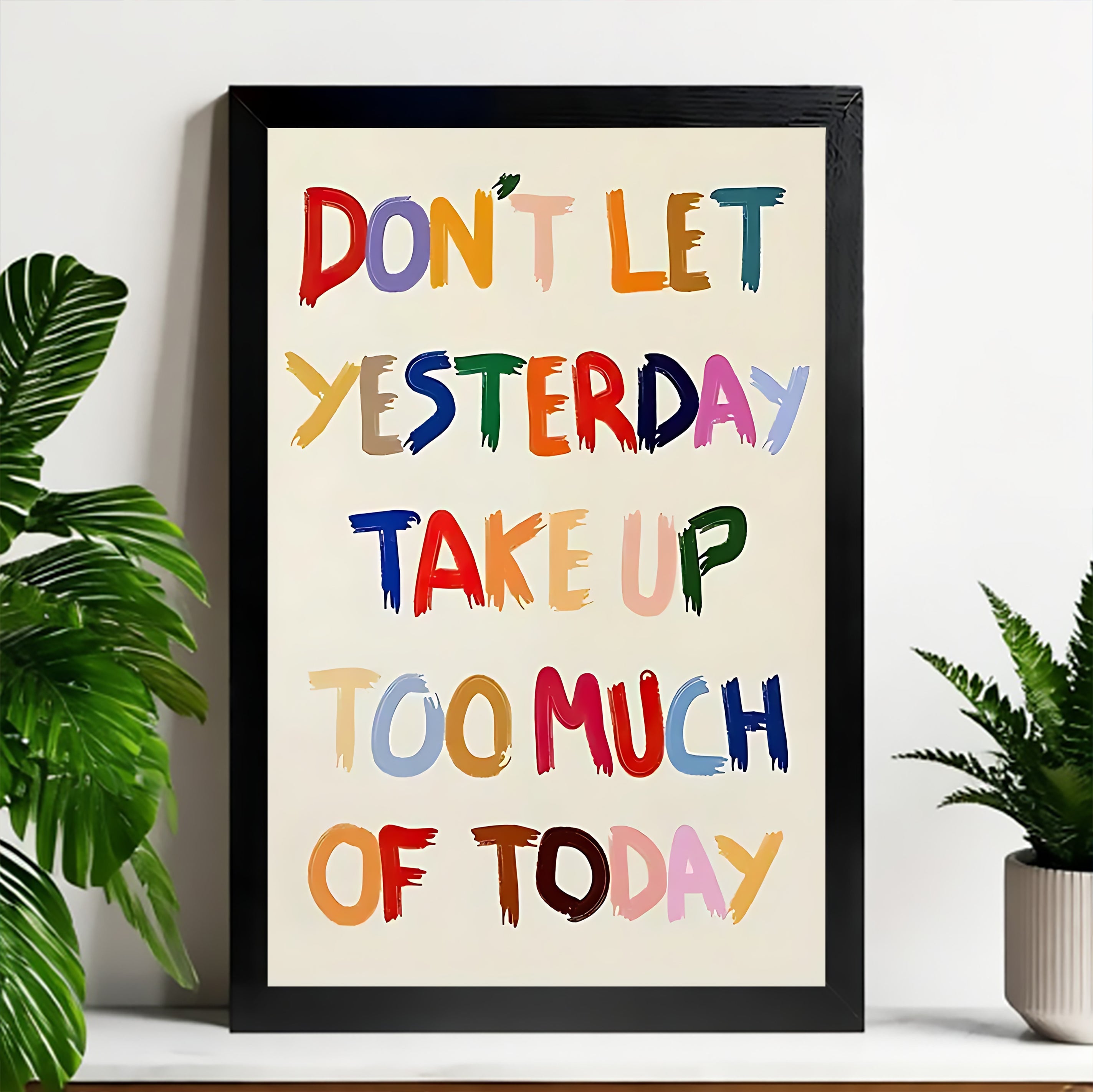 Neutral Abstract Framed Wall Art – Minimalist Line Art for Office or Studio | vexyla#M3485