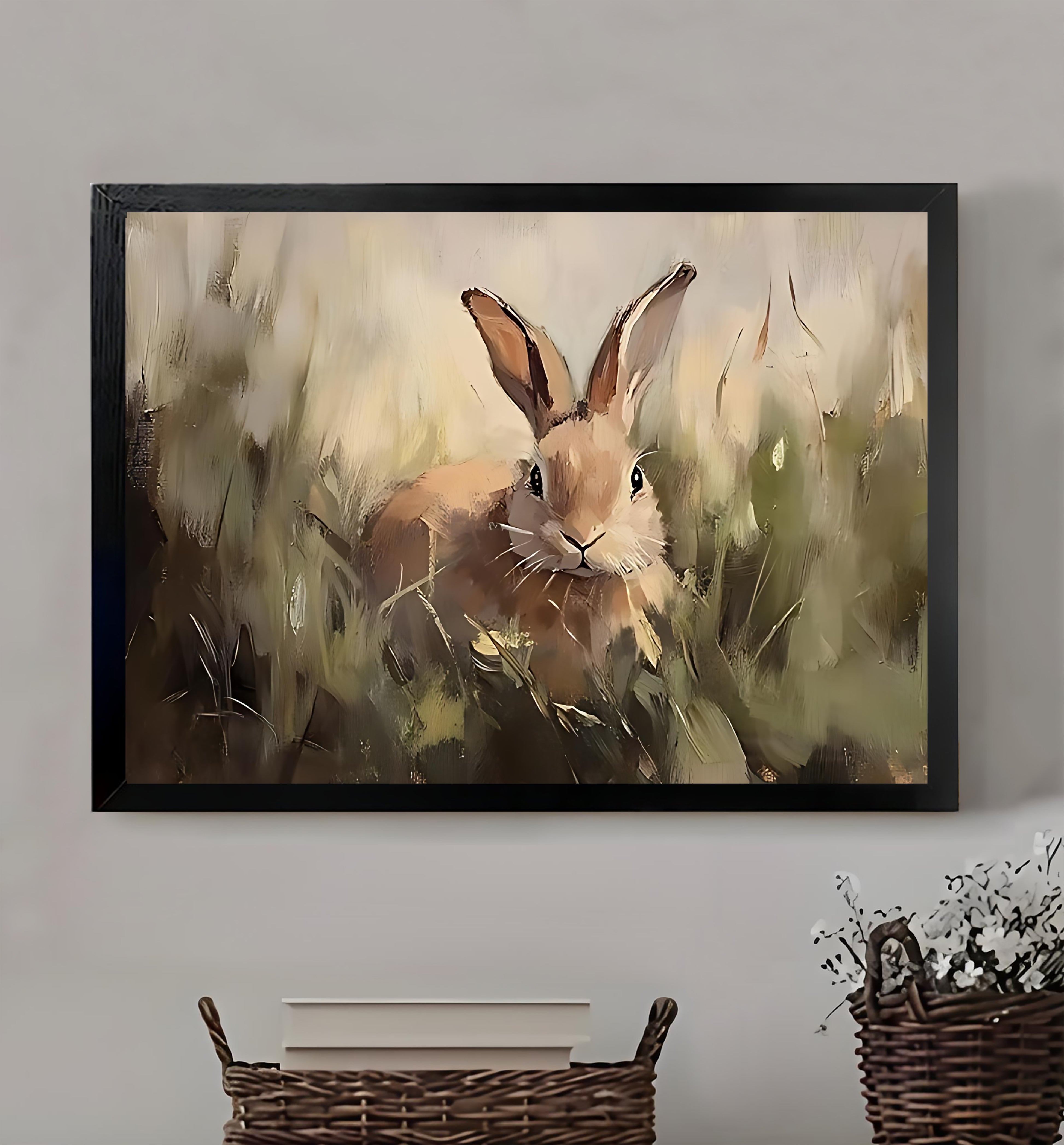 12x18 Neutral Abstract Framed Wall Art – Minimalist Line Art for Office or Studio | vexyla #M3138