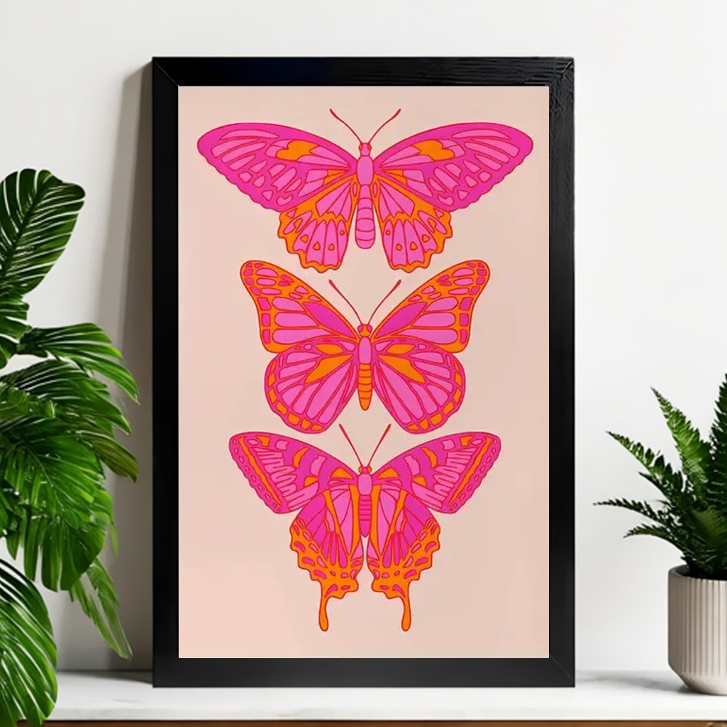 12x18 Neutral Abstract Framed Wall Art – Minimalist Line Art for Office or Studio | vexyla #M3016