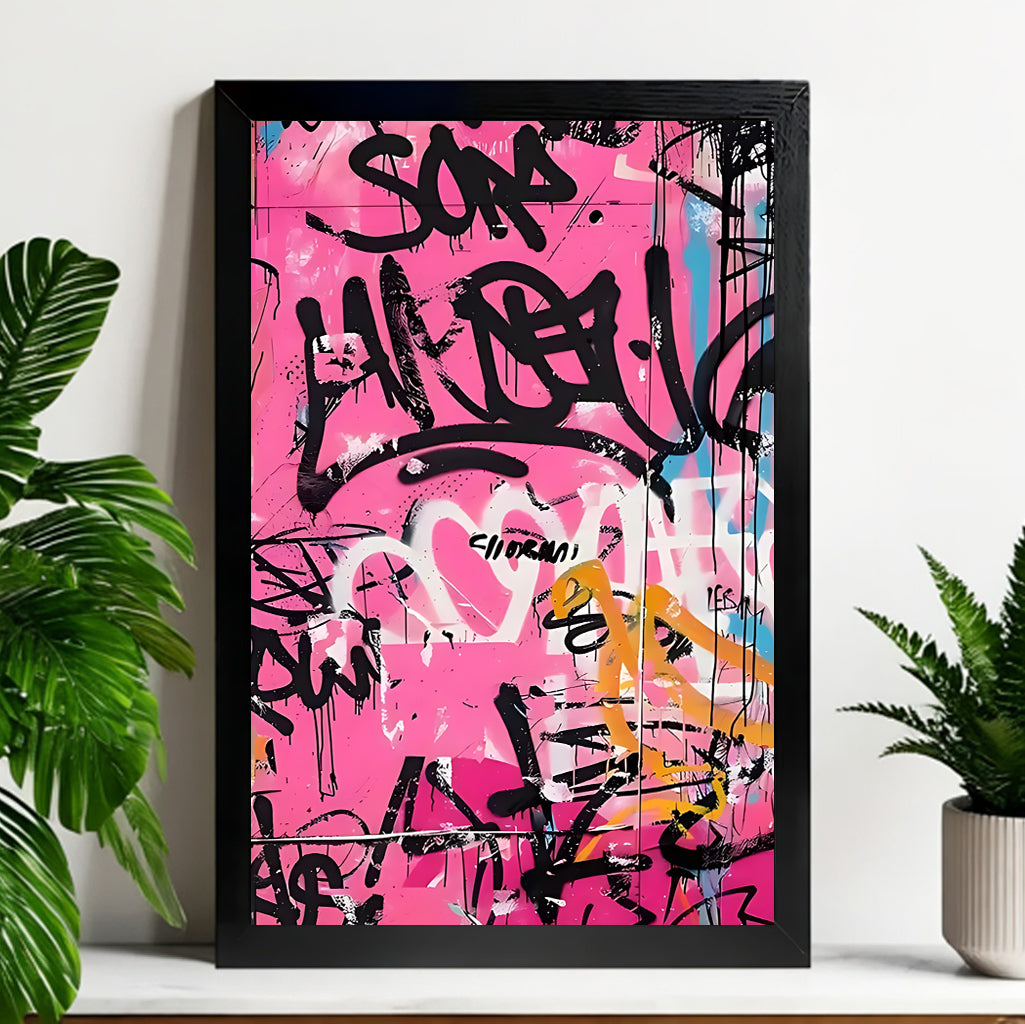 Neutral Abstract Framed Wall Art – Minimalist Line Art for Office or Studio | vexyla#M3247