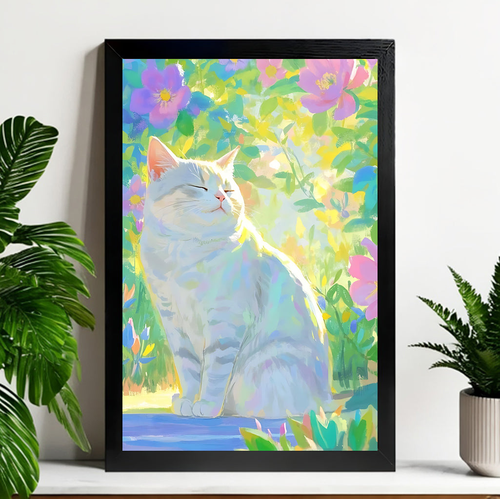 Neutral Abstract Framed Wall Art – Minimalist Line Art for Office or Studio | vexyla#M3389