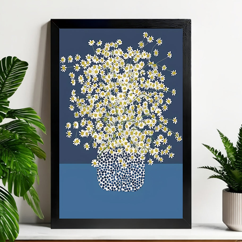 Neutral Abstract Framed Wall Art – Minimalist Line Art for Office or Studio | vexyla#M3195