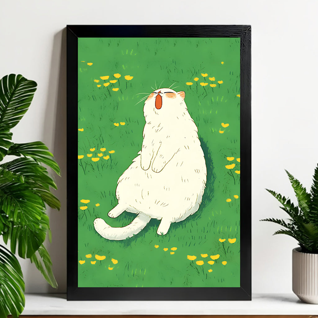 Neutral Abstract Framed Wall Art – Minimalist Line Art for Office or Studio | vexyla#M3362
