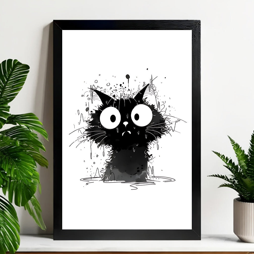 Neutral Abstract Framed Wall Art – Minimalist Line Art for Office or Studio | vexyla#M3345