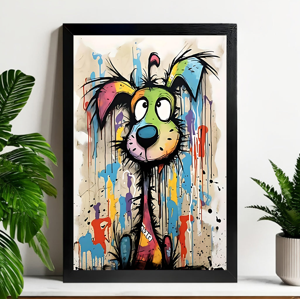 12x18 Neutral Abstract Framed Wall Art – Minimalist Line Art for Office or Studio | vexyla#M3145