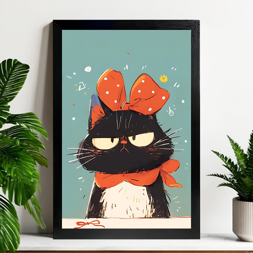 Neutral Abstract Framed Wall Art – Minimalist Line Art for Office or Studio | vexyla#M3330