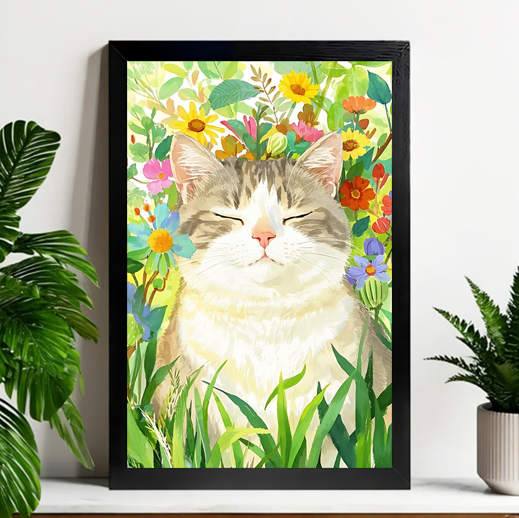 Neutral Abstract Framed Wall Art – Minimalist Line Art for Office or Studio | vexyla#M3390