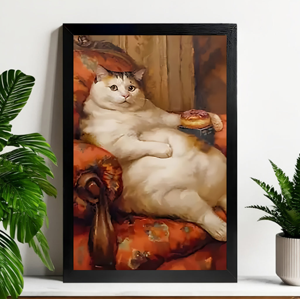 Neutral Abstract Framed Wall Art – Minimalist Line Art for Office or Studio | vexyla#M3382