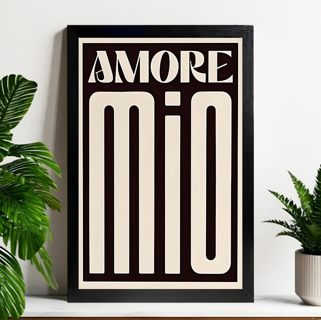 12x18 Neutral Abstract Framed Wall Art – Minimalist Line Art for Office or Studio | vexyla#M3170