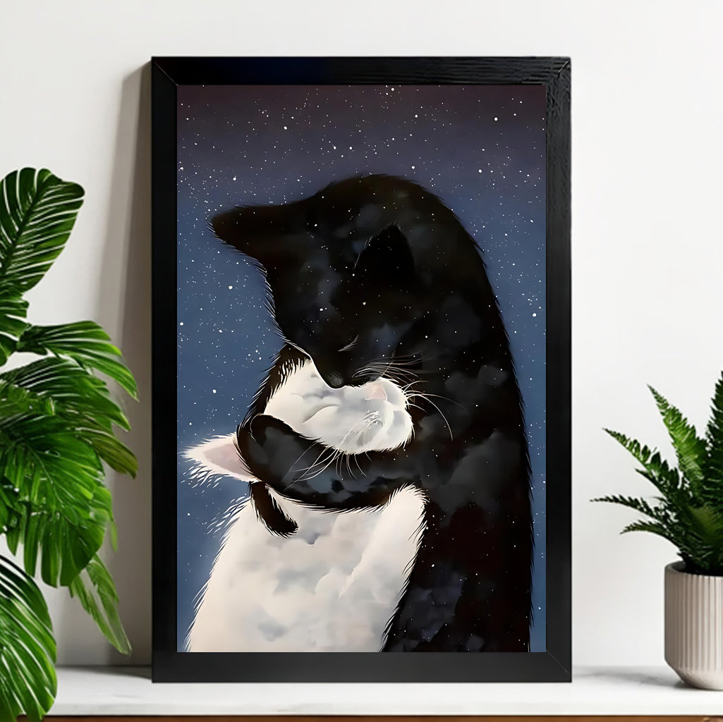 Neutral Abstract Framed Wall Art – Minimalist Line Art for Office or Studio | vexyla#M3174