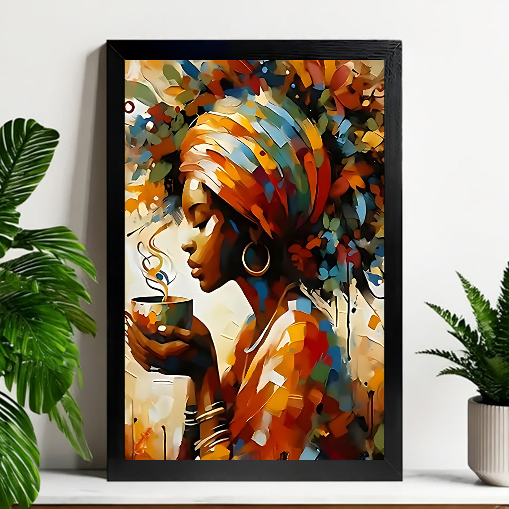 12x18 Neutral Abstract Framed Wall Art – Minimalist Line Art for Office or Studio | vexyla#M3146