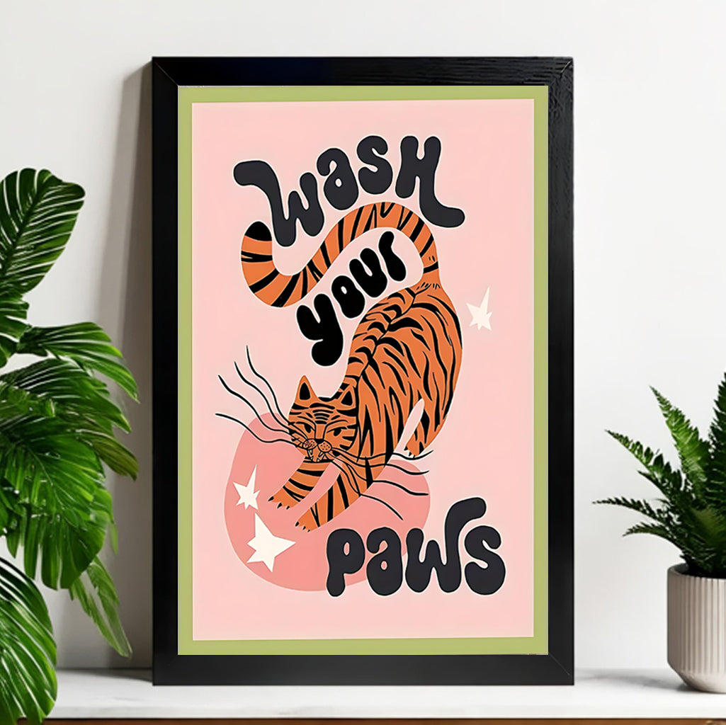 Neutral Abstract Framed Wall Art – Minimalist Line Art for Office or Studio | vexyla#M3225