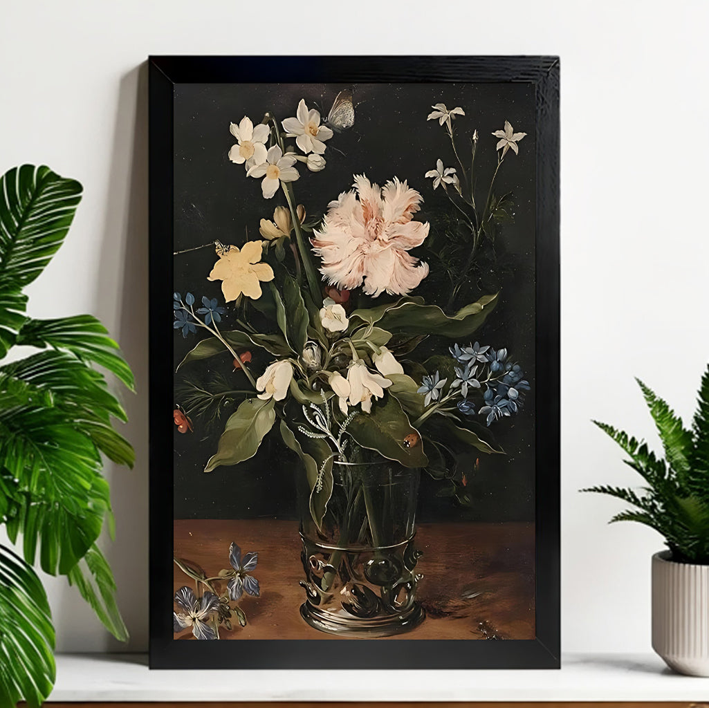 12x18 Neutral Abstract Framed Wall Art – Minimalist Line Art for Office or Studio | vexyla#M3162