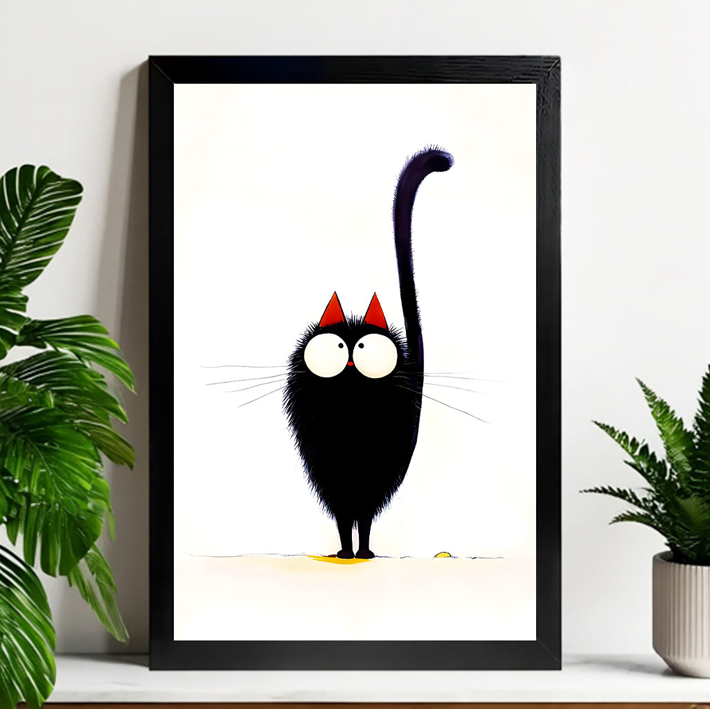 Neutral Abstract Framed Wall Art – Minimalist Line Art for Office or Studio | vexyla#M3406