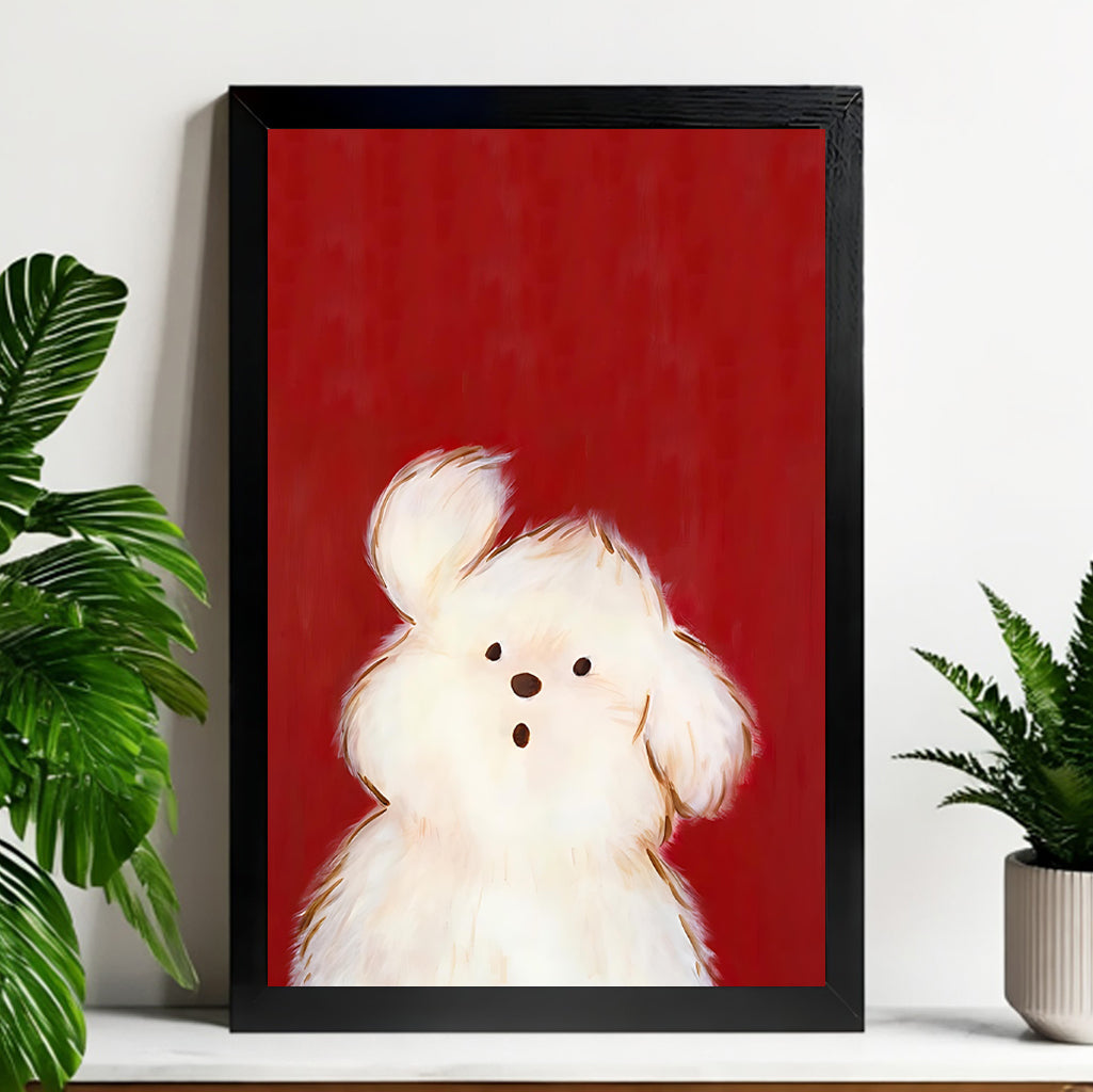 Neutral Abstract Framed Wall Art – Minimalist Line Art for Office or Studio | vexyla#M3392