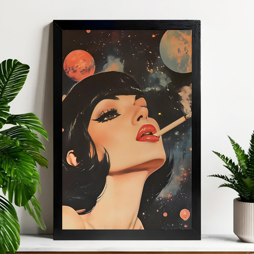 Neutral Abstract Framed Wall Art – Minimalist Line Art for Office or Studio | vexyla#M3252