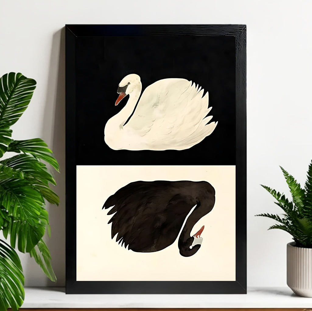 12x18 Neutral Abstract Framed Wall Art – Minimalist Line Art for Office or Studio | vexyla#M3142