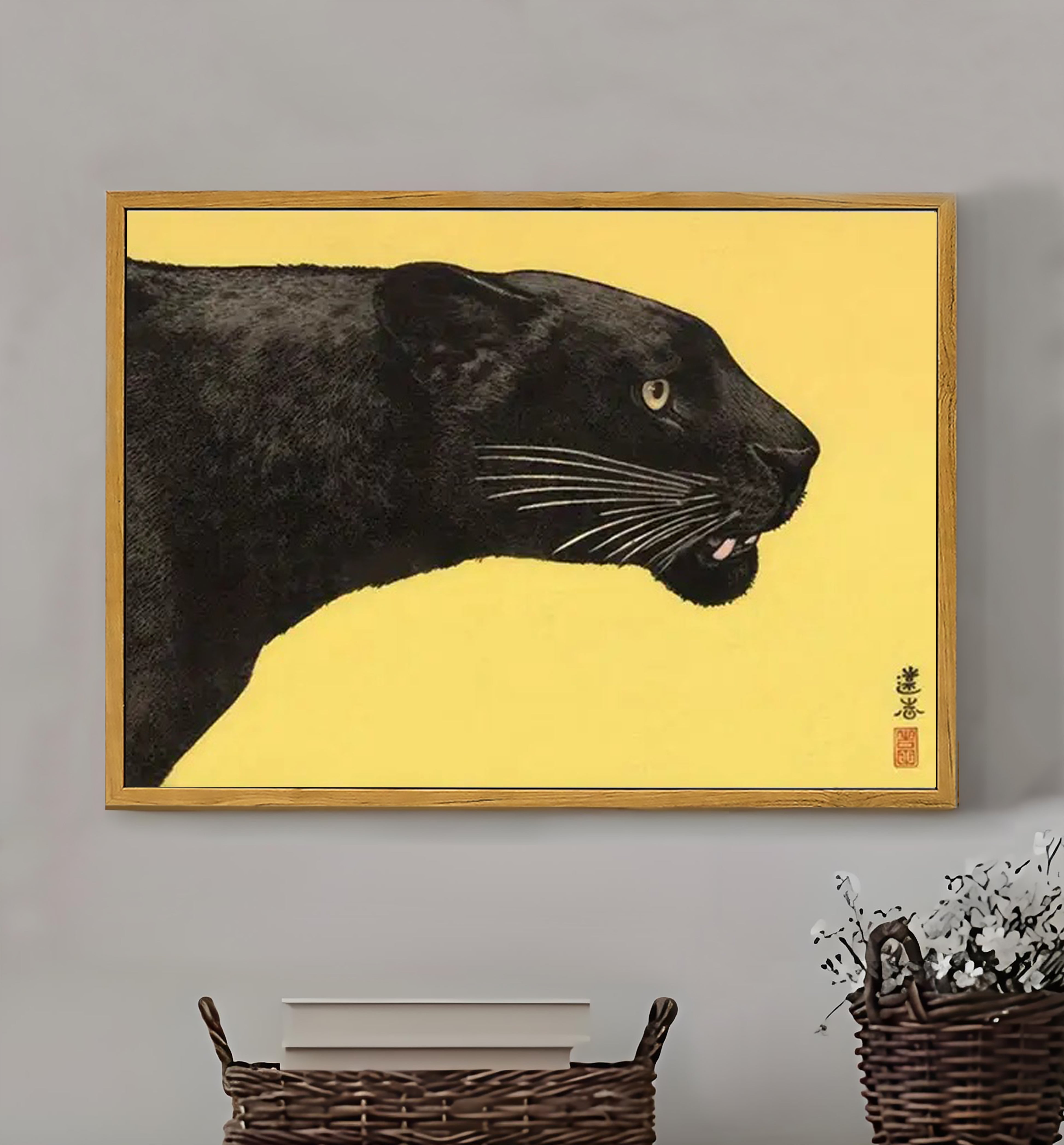 12x18 Framed Wall Art - Animal Theme Decor, Suitable for Bedroom, Living Room or Entrance | vexyla  #M7004