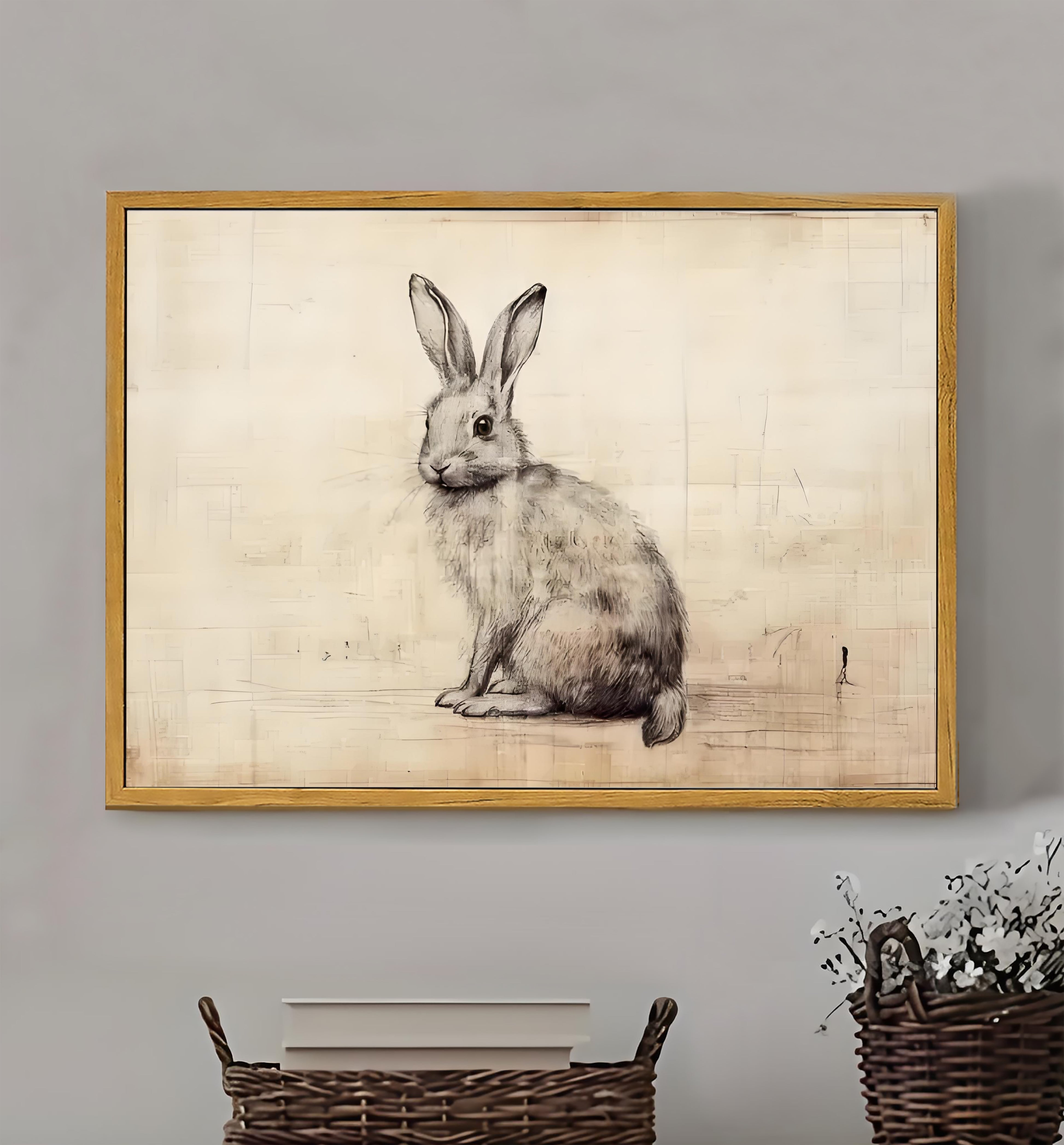 12x18 Neutral Abstract Framed Wall Art – Minimalist Line Art for Office or Studio | vexyla #M3078
