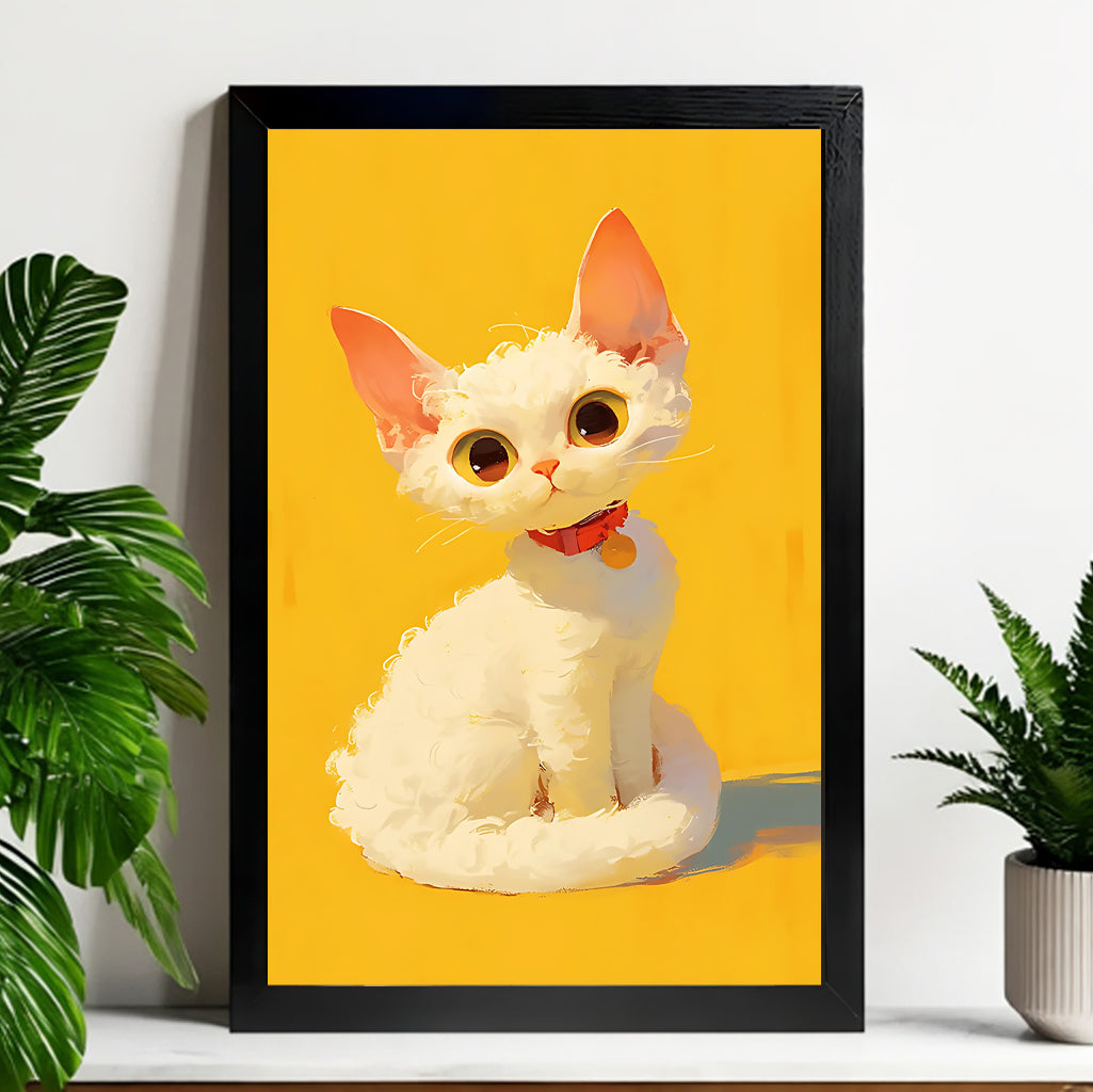 Neutral Abstract Framed Wall Art – Minimalist Line Art for Office or Studio | vexyla#M3313