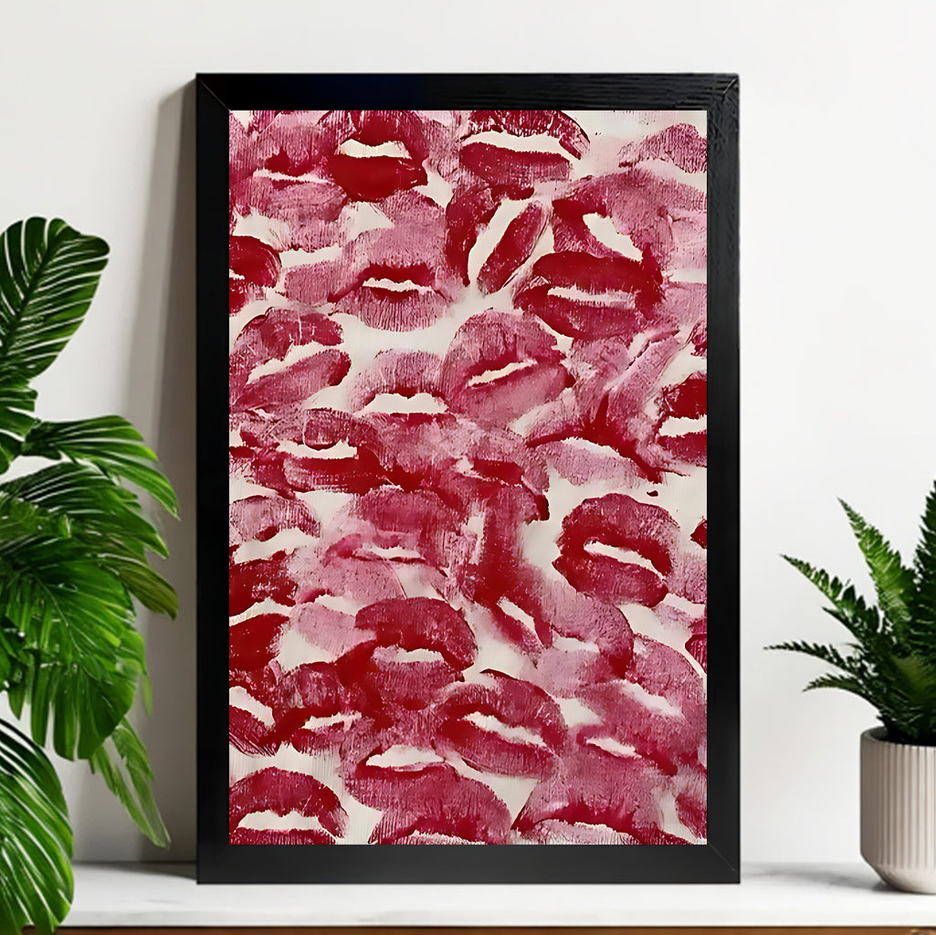 Neutral Abstract Framed Wall Art – Minimalist Line Art for Office or Studio | vexyla#M3206