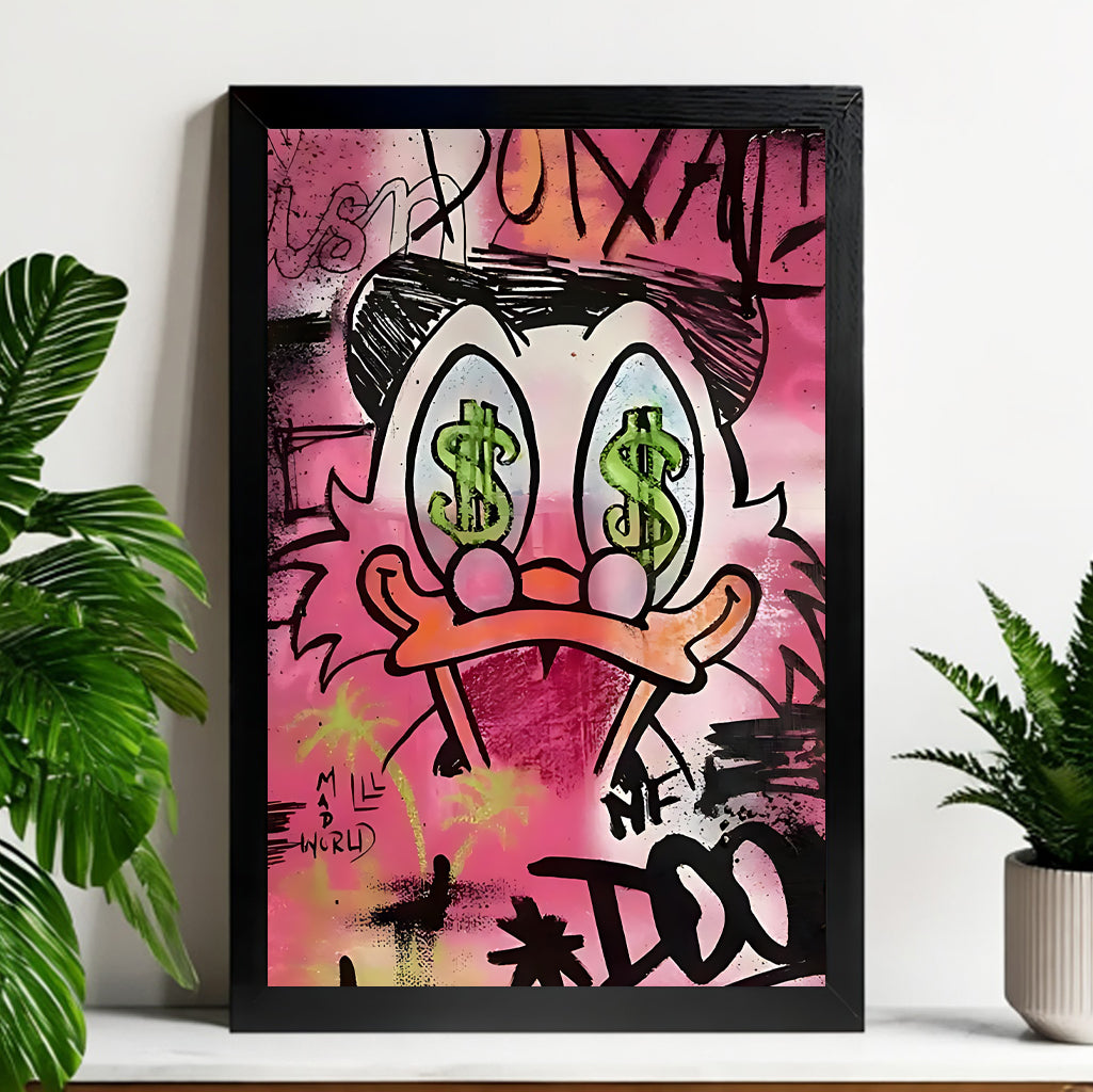 Neutral Abstract Framed Wall Art – Minimalist Line Art for Office or Studio | vexyla#M3280