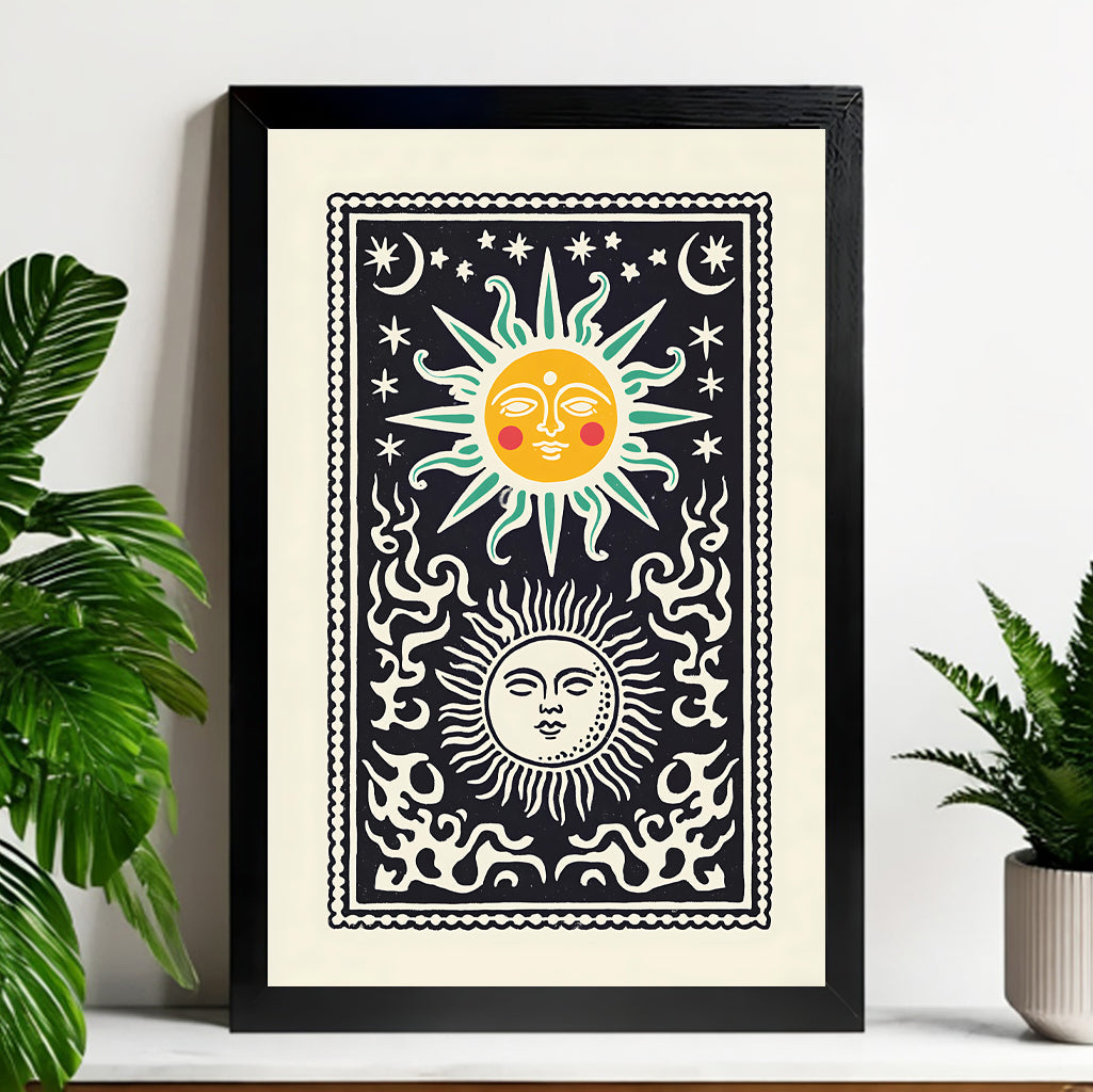 Neutral Abstract Framed Wall Art – Minimalist Line Art for Office or Studio | vexyla#M3243