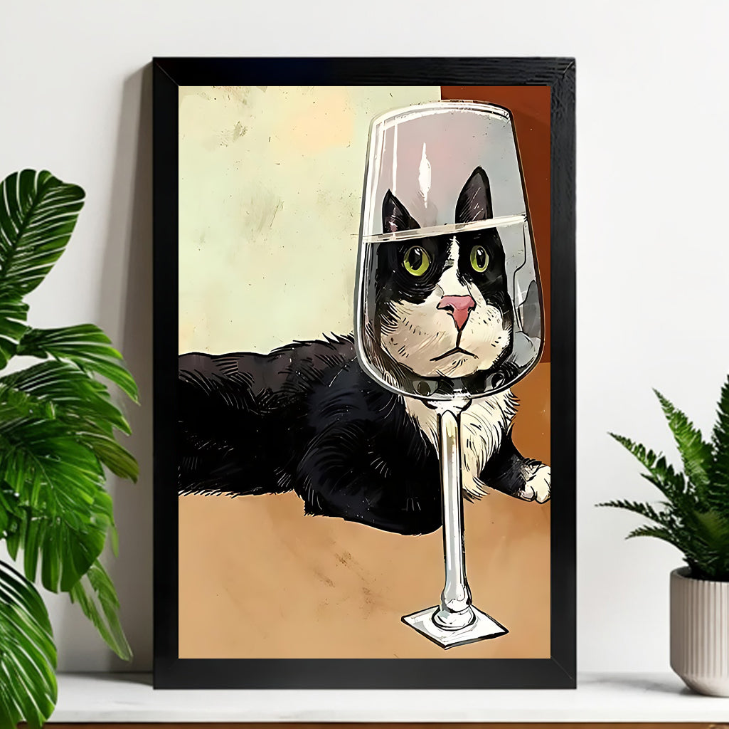 Neutral Abstract Framed Wall Art – Minimalist Line Art for Office or Studio | vexyla#M3281