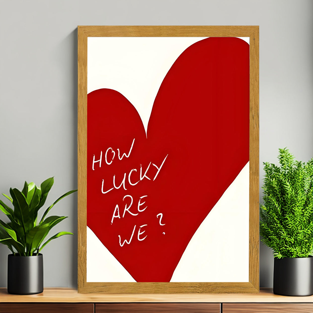 12x18 Neutral Abstract Framed Wall Art – Minimalist Line Art for Office or Studio | vexyla #M3088
