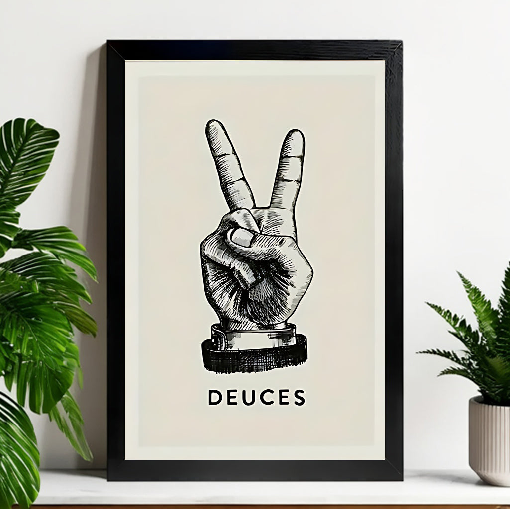 Neutral Abstract Framed Wall Art – Minimalist Line Art for Office or Studio | vexyla#M3201