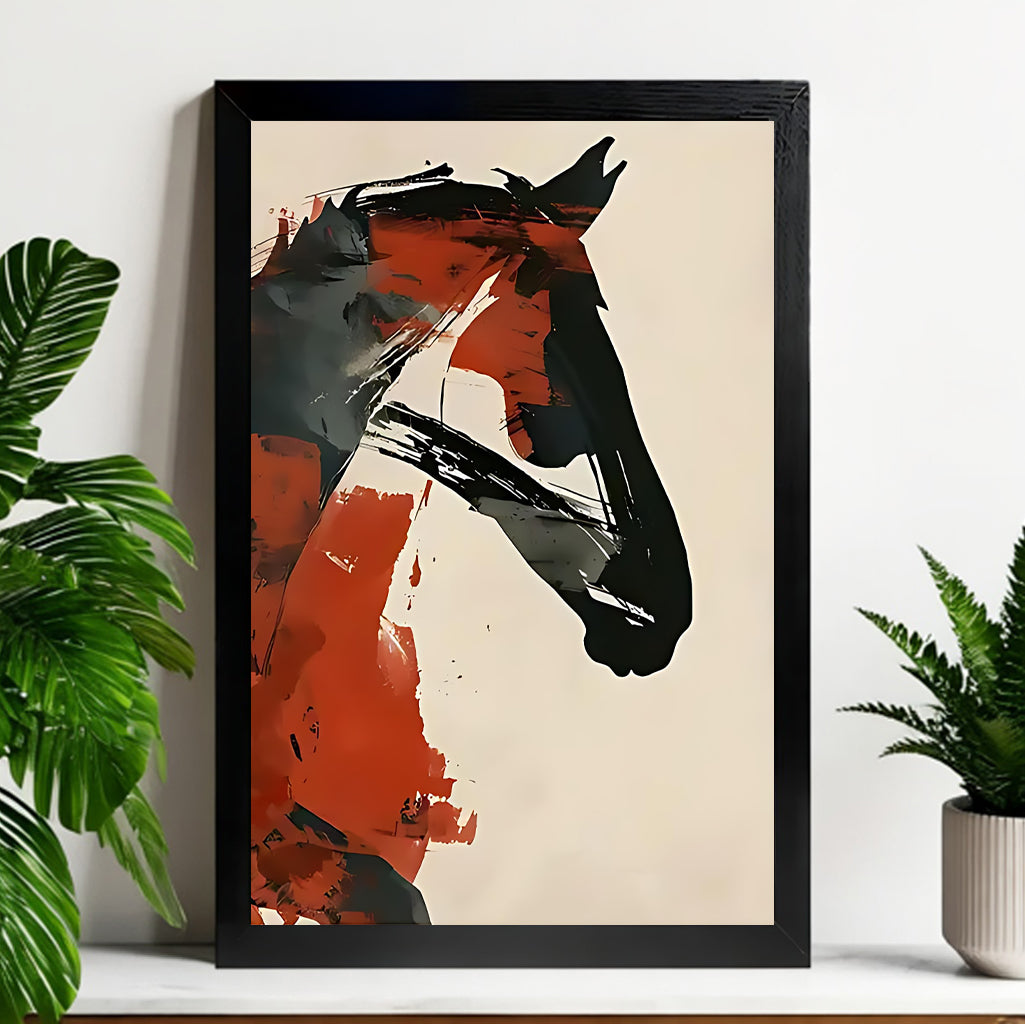 Neutral Abstract Framed Wall Art – Minimalist Line Art for Office or Studio | vexyla#M3282