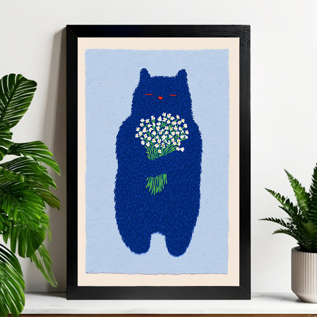 Neutral Abstract Framed Wall Art – Minimalist Line Art for Office or Studio | vexyla#M3229