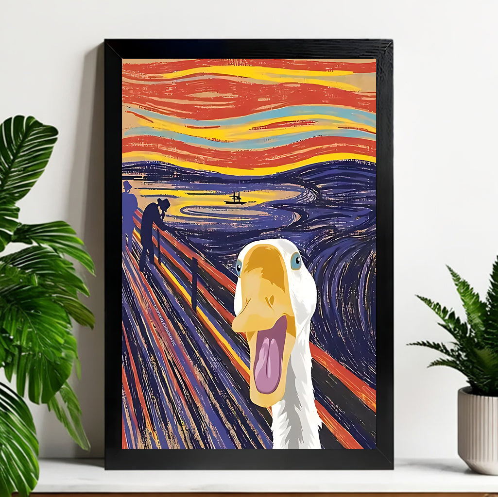 Neutral Abstract Framed Wall Art – Minimalist Line Art for Office or Studio | vexyla#M3221