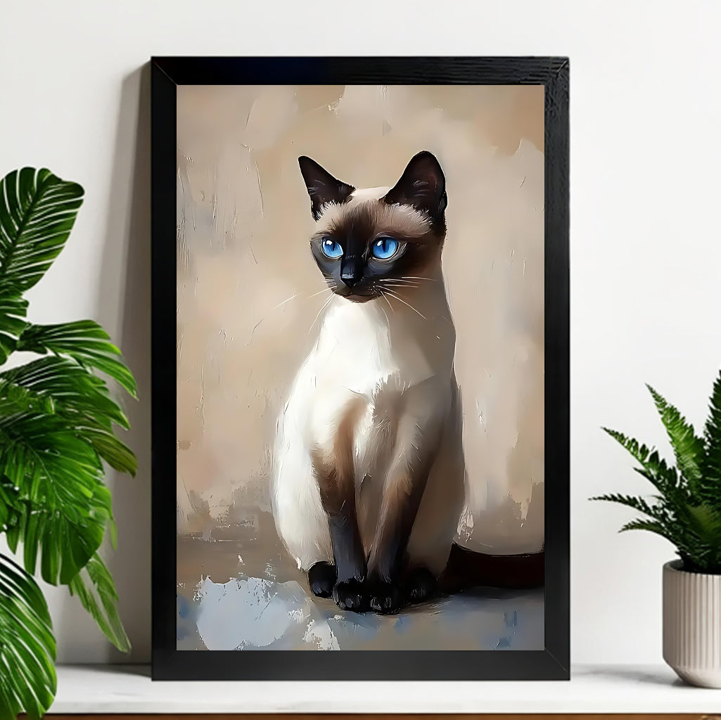 Neutral Abstract Framed Wall Art – Minimalist Line Art for Office or Studio | vexyla#M3220