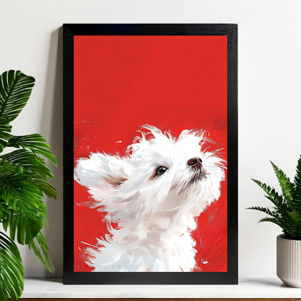 Neutral Abstract Framed Wall Art – Minimalist Line Art for Office or Studio | vexyla#M3366