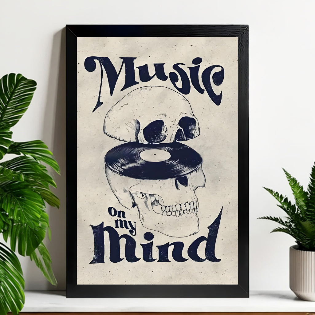 Neutral Abstract Framed Wall Art – Minimalist Line Art for Office or Studio | vexyla#M3322