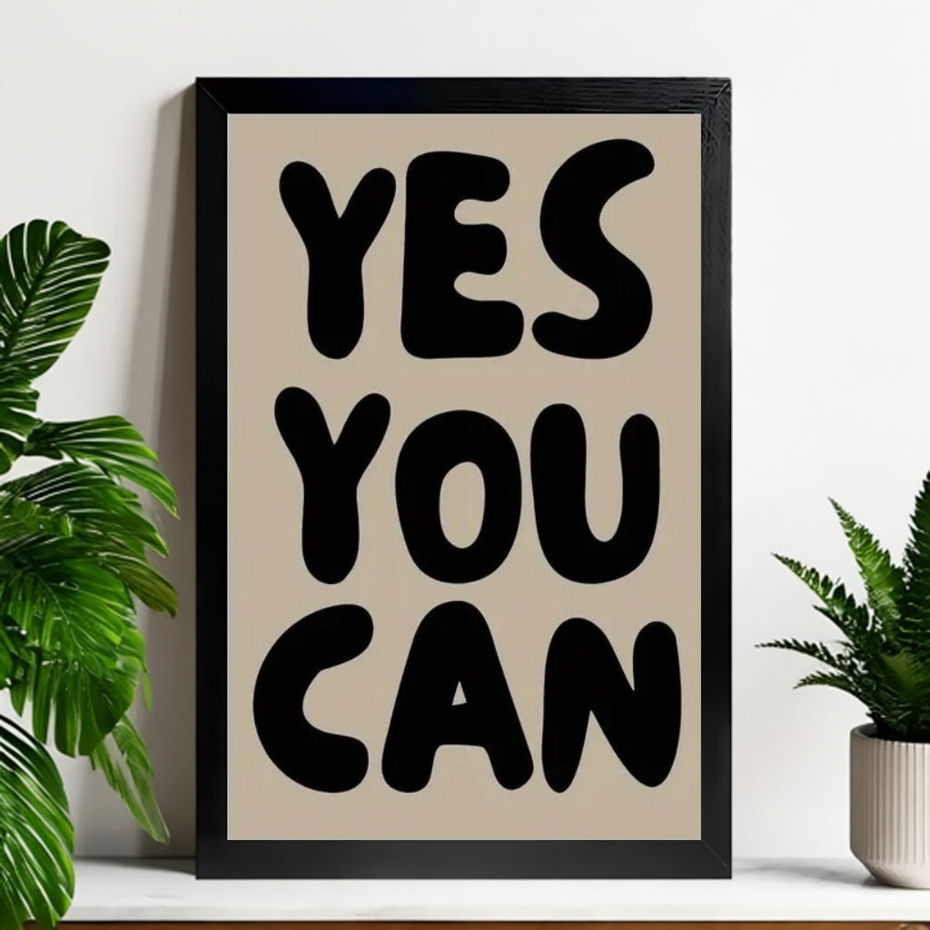 12x18 Neutral Abstract Framed Wall Art – Minimalist Line Art for Office or Studio | vexyla #M3038