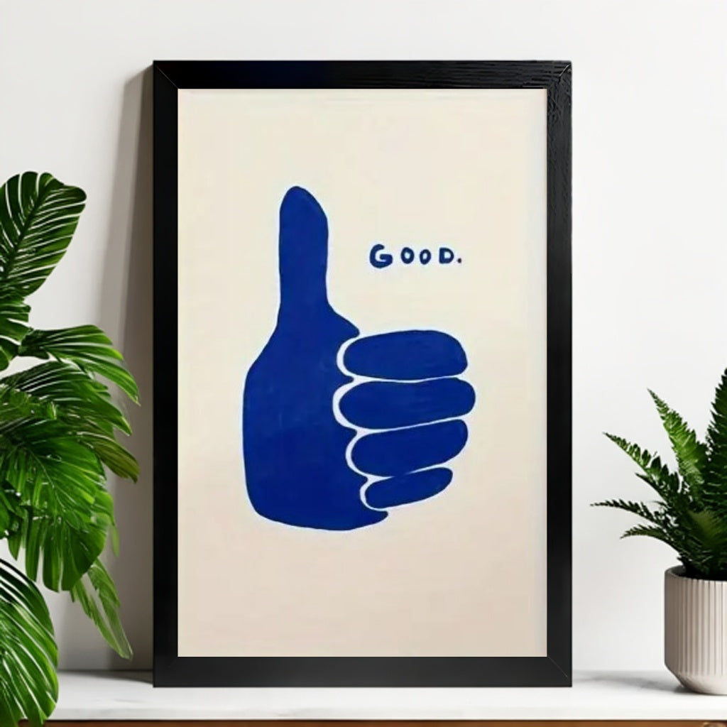 12x18 Neutral Abstract Framed Wall Art – Minimalist Line Art for Office or Studio | vexyla#M3108