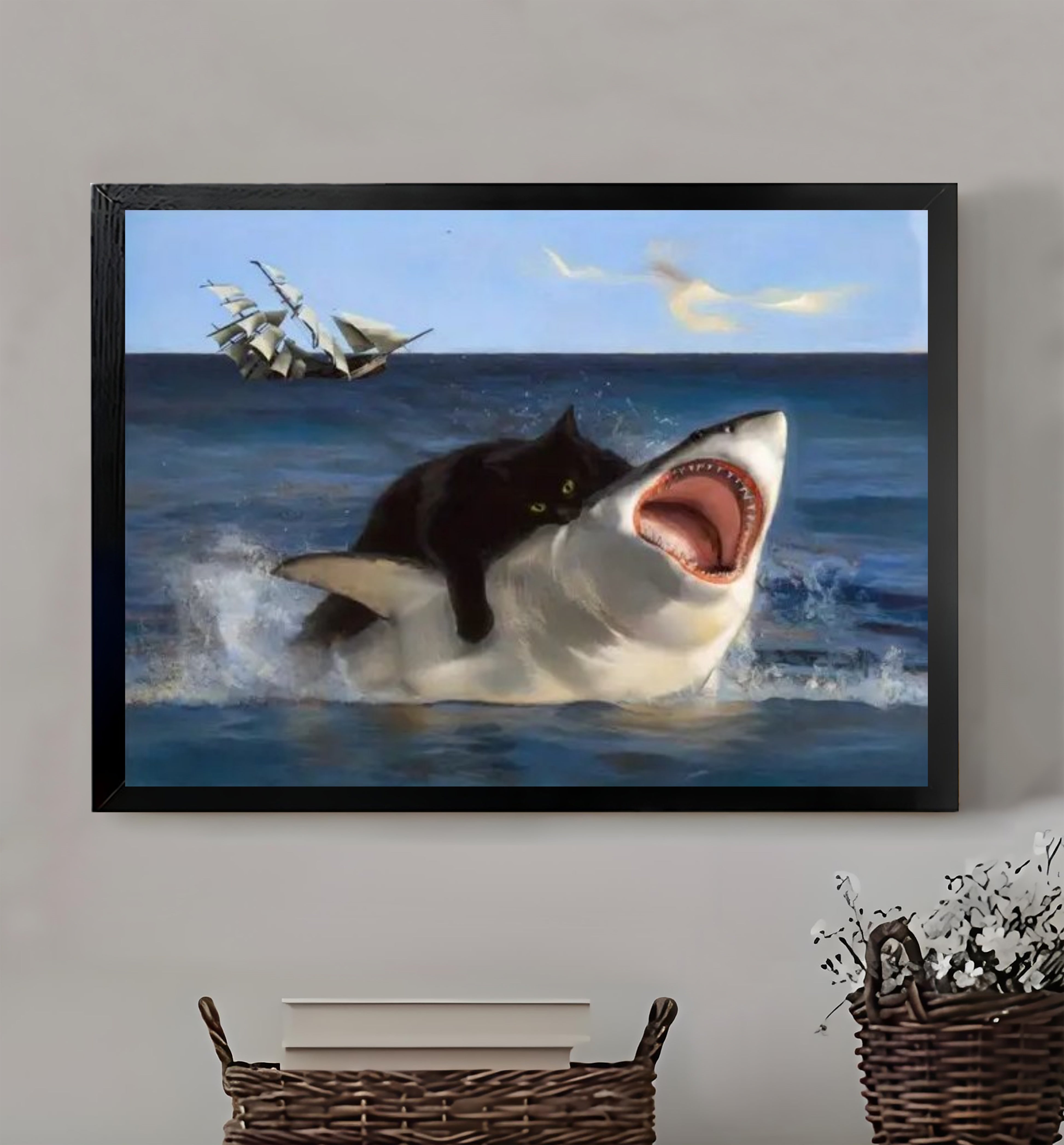 12x18 Neutral Abstract Framed Wall Art – Minimalist Line Art for Office or Studio | vexyla #M3109