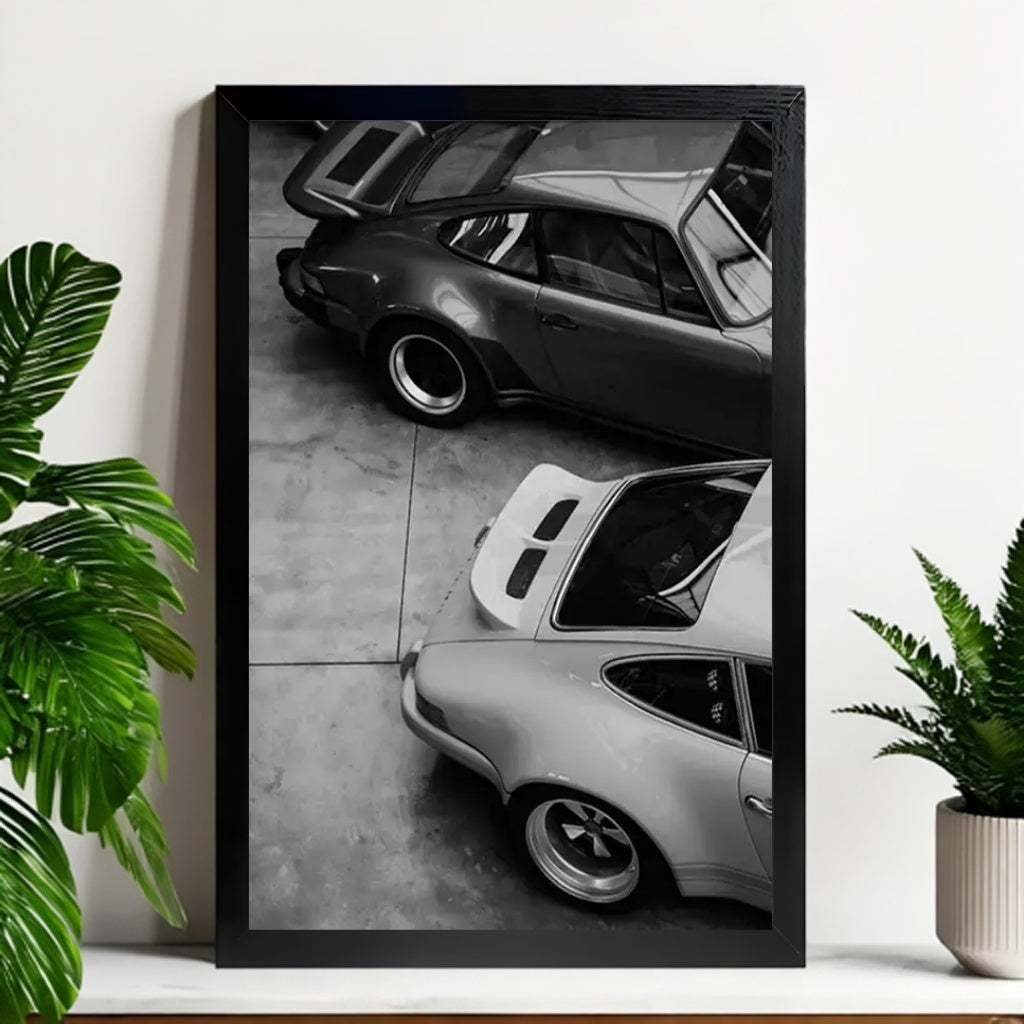 12x18 Neutral Abstract Framed Wall Art – Minimalist Line Art for Office or Studio | vexyla#M3125